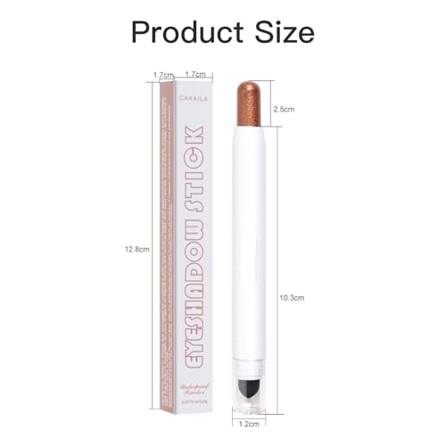 Ninnyi 3PCS Eye Shadow Stick, Long Lasting Waterproof Dual Ended Shimmer Cream Eyeshadow Pencil - Image 3