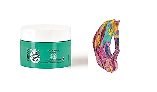 Amway attitude insta nourish herbals gel cream for oily skin - 45 grams and multicolor hair/head band [ASSORTED] - COMBO-image-27