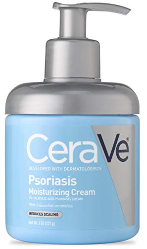 CeraVe Moisturizing Cream for Psoriasis Treatment | 8 Ounce | With Salicylic Acid & Urea for Dry Skin Itch Relief | Fragrance Free | â­ï¸ Exclusive