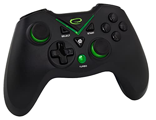 Mando gaming PC USB Esperanza EGG112K controlador compatible con consola PS3 negro 3