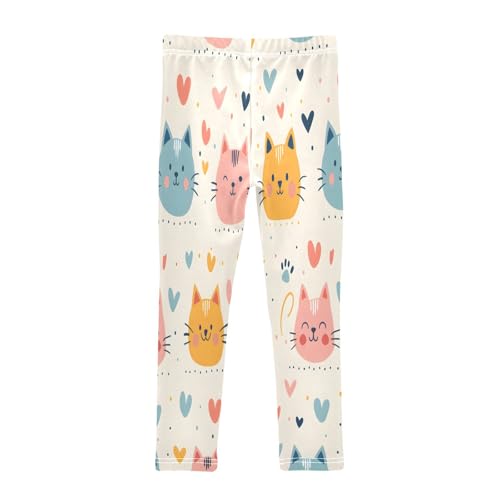Toddler Girls Leggings Printed Yoga Pants Leggings Cat Head for Kids2