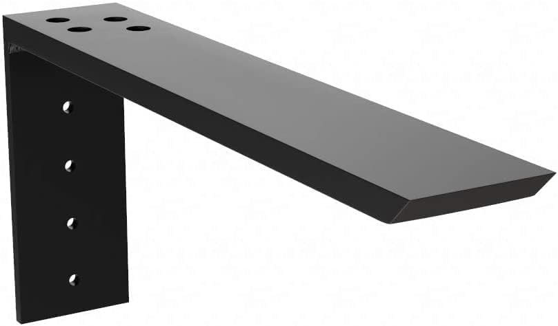 - Heavy-Duty Floating Shelf Bracket Invisible Wall Mount Support for DIY Wood Shelves Iron Hidden Shelf Bracket Rust-Proof Matte Black Ideal for Kitchen Living Room and Office (Pack of 2) (14 Inch)