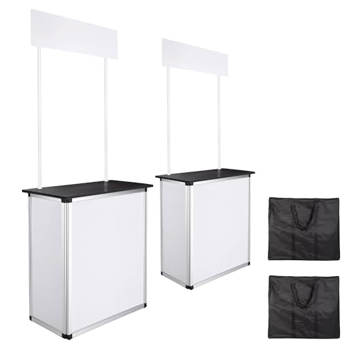 Yescom Popup Promotional Counter Table Booth Portable Demo Display Banner