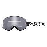 O'NEAL | Fahrrad- & Motocross-Brille | MX MTB DH FR Downhill Freeride | Verstellbares Band, optimaler Komfort, perfekte Belüftung | B-50 Goggle Force Force V.22 Pro Pack | Unisex | Schwarz Silber | OS