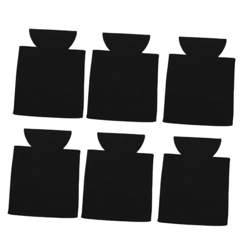 Unomor 6pcs Cup Set Beer Holder Beer Coolers for Bottles and Cans Beverage Can Cooler Sleeve Soda Can Sleeve Pumpkin Bowl with Lid Bar Supply Can Cooler Can Covers Drinks Foam Black