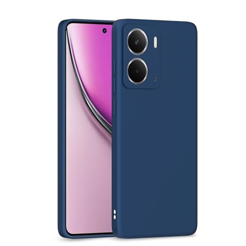 Image of Outlouders Back Cover for Realme P3 5G | Camera Protection | Durable Soft Matte Silicone Bumper Case (Blue)