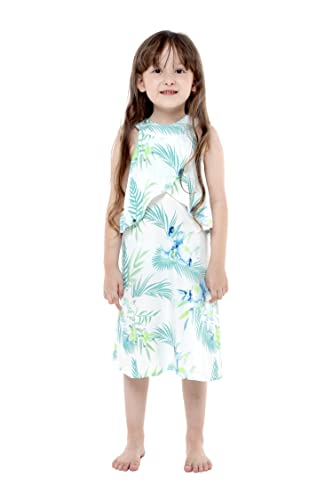 Image of Hawaii Hangover Family Matching Hawaiian Clothes, Orchid Breeze White | Family matching Hawaiian outfits, Orchid Breeze White, lightweight rayon, machine washable, tropical floral print, luaus
