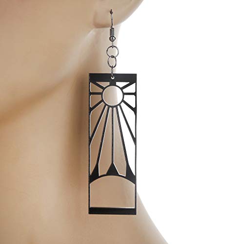 Anime Earrings For Women Men Cosplay (Black Hollow Hook Style) #TOP4