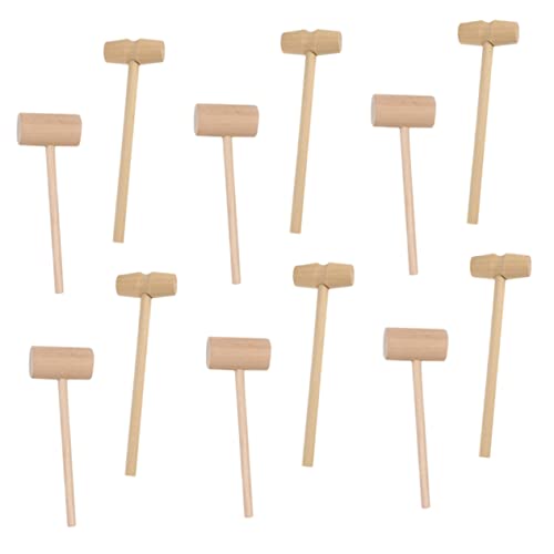 Alipis 50Pcs Lightweight Mallets Mini Portable Crab Hammers for Seafood Cake More Log Color Reusable Smooth Surface for Cooking