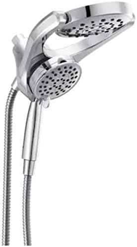 Delta HydroRain 2-in-1 4-Spray Dual Showerhead and Handheld Showerhead with MagnaTite in Chrome