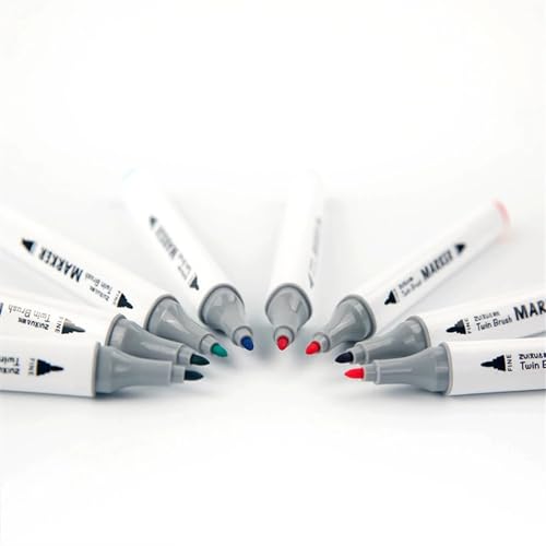Image of Chrome 24 Colors Twin Head Art Markers for Manga and Impression Sketch (Set of 24)