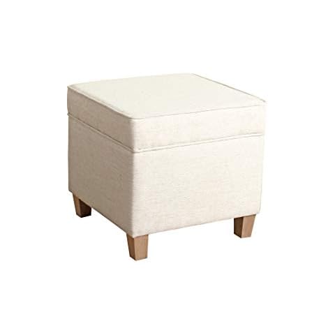 Homepop Home Decor Classic Square Storage Ottoman Cover