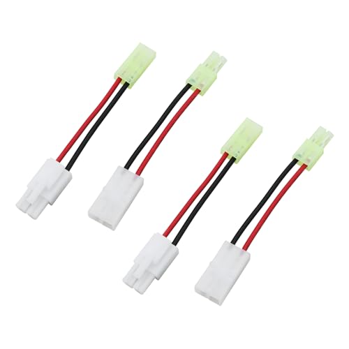 2 paia di cavi adattatori per auto rc mini-el a spina rc l6.2 16awg compatibile con ta-miya e batterie lipo veicoli rc 5 cm