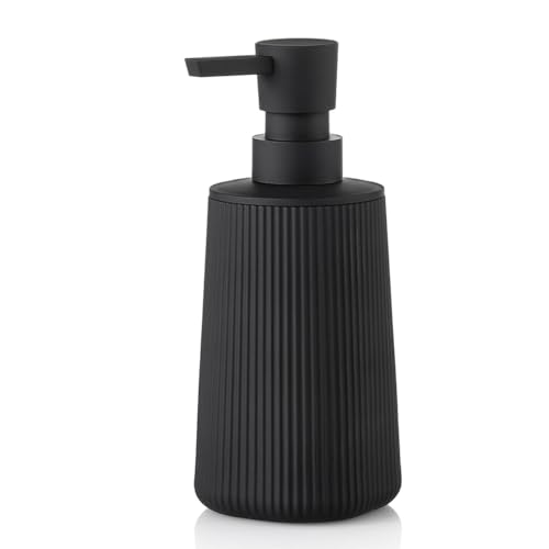 La mejor comparación de Jaboneras para baño favoritos de las personas. 46 Timotech Dispensador de Jabón Líquido, Dispensador Pequeño para Baño y Cocina, Dispensador de Jabón de Manos de Plástico Moderno, Jabonera Moderna, Accesorios para Baño...