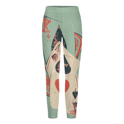 Playing Cards Signs CasinoChildren's Home Pajamas, Simple And Versatile, Suitable for Daily Wear160CM4