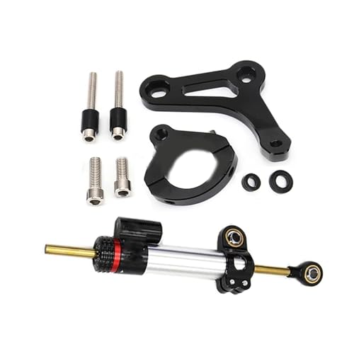 Amortisseur direction X-Max 300 en aluminium CNC argenté rigide avec kit support complet
