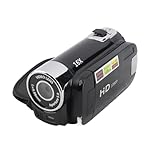Generic 16-Fach Digitaler Zoom-Camcorder, Leichte Videokamera mit Fülllicht für Hochzeiten, Campus-Aufnahmen, Material: ABS (Black)