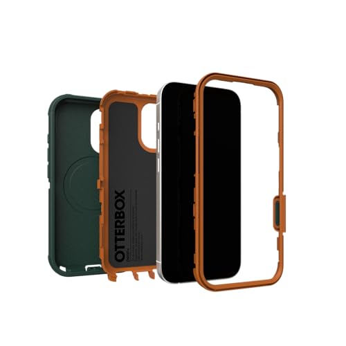 Image of OtterBox iPhone 17 Defender Pro Series Case - Green Intrigue - Tough, Rugged & Durable iPhone Case, Snaps on MagSafe