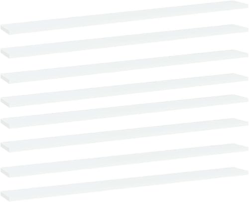 Miniatura 612 de Juego de 4 tableros de estantería, paneles de repuesto, unidades de almacenamiento, estantes de exhibición organizadores, gris hormigón, 31.5 x 11.8