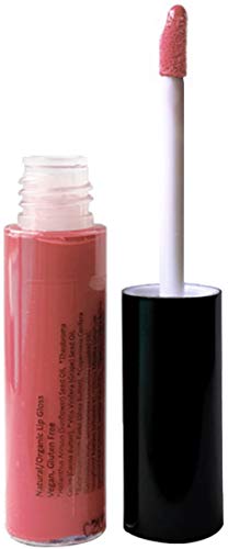 Mom's Secret 100% Natural Lip Gloss, Organic, Vegan, Gluten Free, Cruelty Free, Made In The Usa, 0.18 Oz. (Tickled) #TOP14