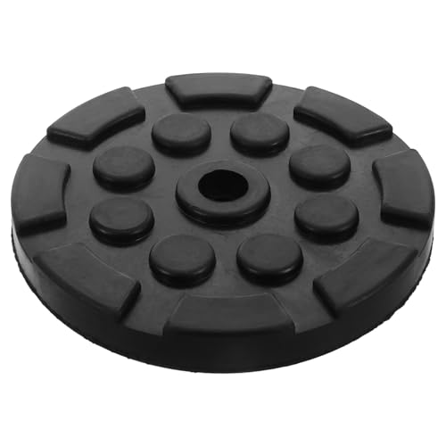 BESTYASH Coussin De Levage Rond en Caoutchouc AntidéRapant pour Cric Et ÉLéVateur Auto Absorption des Chocs Support Stable Universel pour Palan Et Cric De...