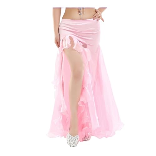 Jupe de danse orientale multicolore fluide et extensible en taille unique
