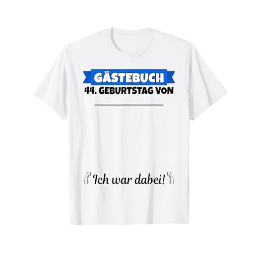 Libro de visitas para 44º cumpleaños con nombre | 44 cumpleaños hombre divertido Camiseta