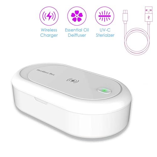 Image of UV Light Box UVC for Phone Ultraviolet for Cellphones Toothbrush Jewelry Glasses Nail Tools Keys with Aroma Therapy Case
