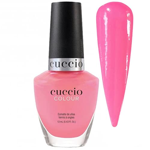Cuccio Punch Sorbet | Colour vivid bubblegum pink crème | 13ml | Long Lasting, Glossy, Vegan | Parben Free | No Yellowing | FREE from harmful Chemicals-image-22