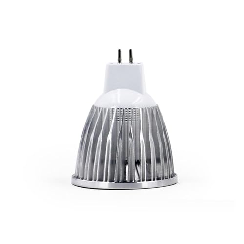 YSJX luces de amplio voltaje, Paquete de 6 bombillas LED COB AC85-265 V, 6 W, E14/GU10/E27, no regulables, lámpara decorativa con luz LED MR16 de 12 V(Warm White,MR16 6W 12V)