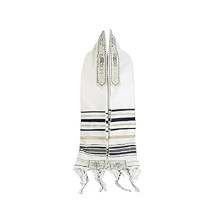 AfinderDE Jerusalem Tallit Gebetsschal mit Talisbeutel