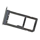 Color: Blanco / Plata Repuesto Original, Bandeja Tarjeta SIM y SD para Samsung Galaxy S7 Edge (SM-G935F), Blanco Plateado