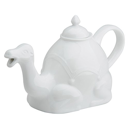 BIA Cordon Bleu White Porcelain Camel Teapot, 30 Ounce