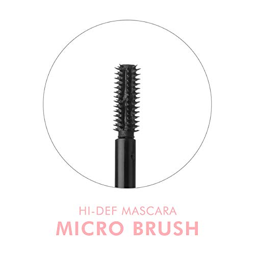Beauty For Real Hi-Def Mascara, Just Black - Defining & Volumizing Lash Definer, Curls Lashes - Humidity & Smudge Proof - Micro Brush Ensures Versatile Application - 0.31 Fl Oz #TOP2