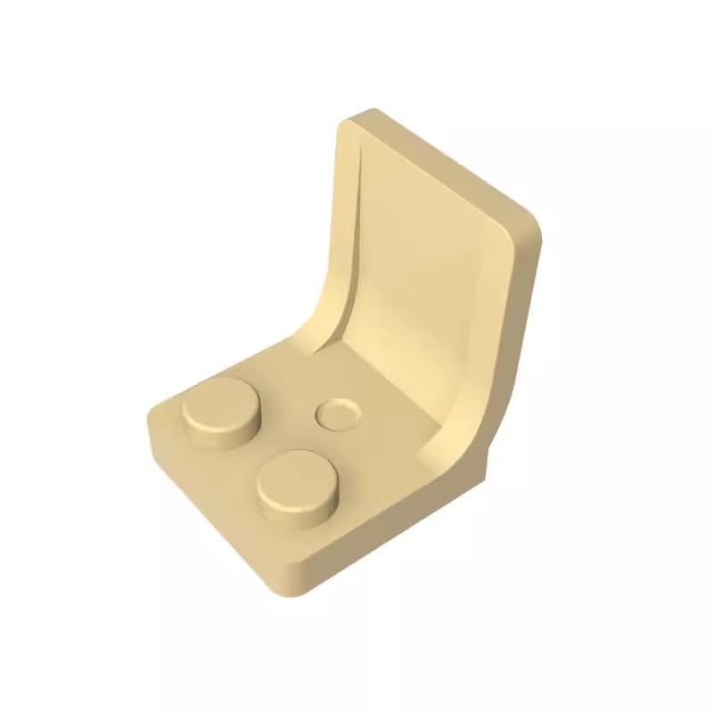 4079 Seat/Chair 2X2 50 Pieces High-Precision MOC Building Bricks Replacement Parts Compatible with Lego bricks GDS-1308 Tan — image 1