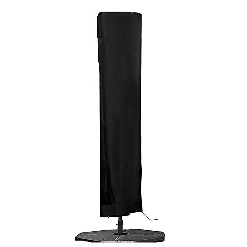 skyfiree Patio Cantilever Umbrella Covers Outdoor Offset Umbrella Cover for 9-11ft Umbrellas 420D Waterproof Snowproof Market Parasol Covers with Zipper Winter Protection Black