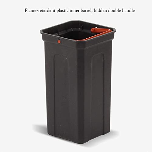 Abfalleimer für unter die Küchentheke, Marmor, anpassbarer Mülleimer, stabiler 2 anpassbarer Mülleimer, stabiler 2-in-1-Abfall- und Recyclingeimer mit Aschenbecher (Farbe: Mülleimer A) Küche – Bild 6