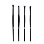 MSQ 4pcs Professional Eye Makeup Brush Set with Soft Blending Brushes for Eyeshadow Eyebrow Makeup Cream Powder Highlighter Brush