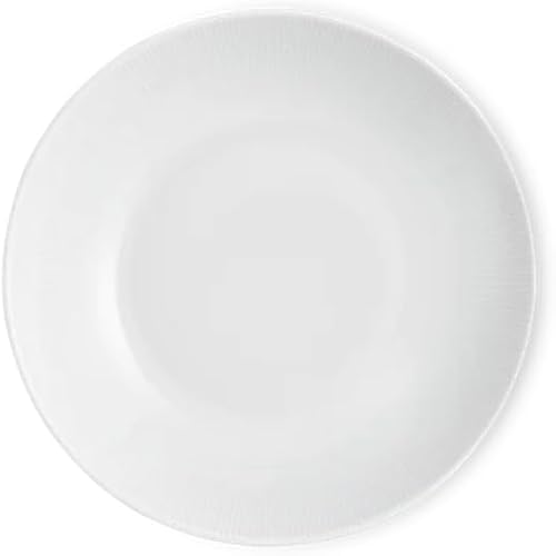 Pillivuyt Bowl Shallow Coupe Round 9" D Dish Eventail Set of 4 White Porcelain F