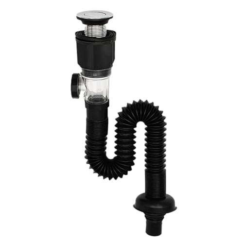 Krmoau Desagüe para lavabo de baño, flexible expandible para inodoro, cocina, bañera