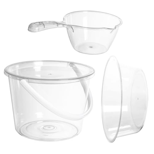 BUTIFULSIC Thickened Plastic Bucket for Dormitory Portable Foot Washing Bucket Easy to Carry