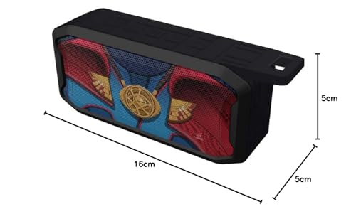 Image of Macmerise Suit up Doctor Strange 6W Wireless Bluetooth Portable Speaker with USB Support, SD Card, AUX, Upto 3hrs Playtime*, IPX7 Water & Dust Proof, TWS Function, Powerful Bass, FM & Call Function