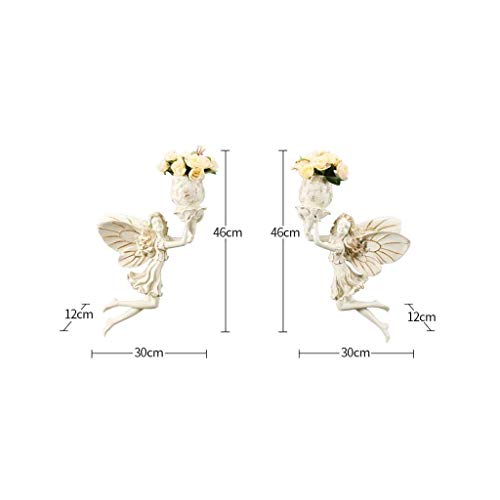 Cadeau de nouveauté sculpture murale blanche design fleur - 3