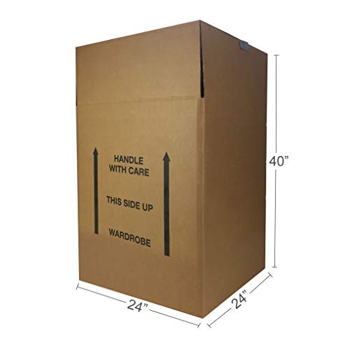UBOXES Larger Wardrobe 24 x 24 x 40-Inches Moving Boxes, Bundle of 3 (BOXBUNDWAR03) by UBMOVE - Image 3