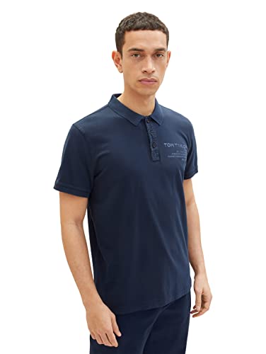 TOM TAILOR 1035641 Polo, 10668-Sky Captain Blue, S para Hombre