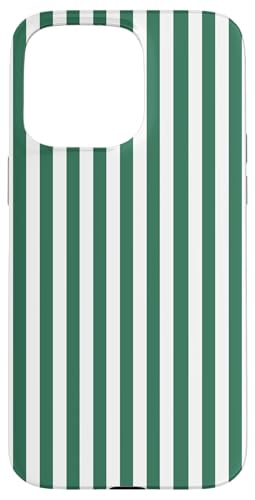 Green and White Vertical Stripes Trendy Lines X}zP[X iPhone 15 Pro Max p