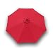 Formosa Covers Replacement Umbrella Canopy for 9ft 8 Ribs Red (CANOPY ONLY)