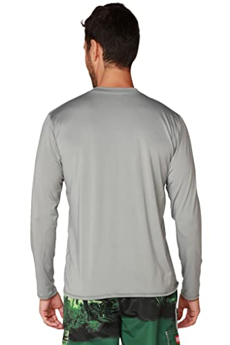 Ingear Mens Long Sleeve Sun Shirt Uv Sun Protection Quick Dry Outdoor Shirt For Fishing Running Workout Hiking Upf50+ (Grey, Small) #TOP1