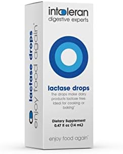 Intoleran® Lactase Drops, Making Dairy Products Lactose Free, Ideal for Cooking or Baking - 0.47 FL Oz