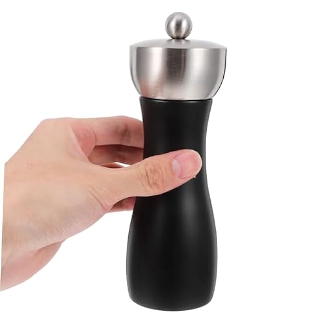 Unomor Manual Oak Pepper Grinder Adjustable Grinding Tool for Beans Spices Kitchen Essential Portable Oak Wood Grinder with Versatile Functionality